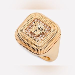 Versace Medusa Brass Pendant Ring